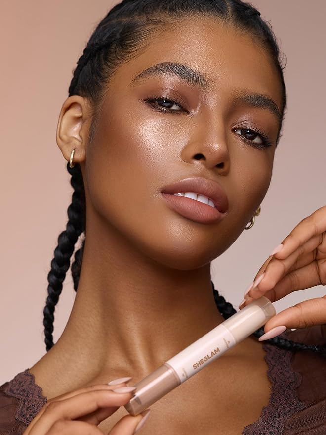 SHEGLAM 2-in-1 Contour & Highlight Stick Cream Waterproof Contour Stick-Cedar