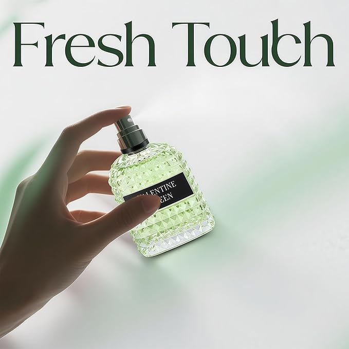 A CENTER Valentine Green Perfume for Women, Floral Notes Eau de Parfum Spray Casual Daily Cologne 3.4 Fluid Ounce/100Ml Women Fragrance Daytime & Casual Use, for all Skin Types