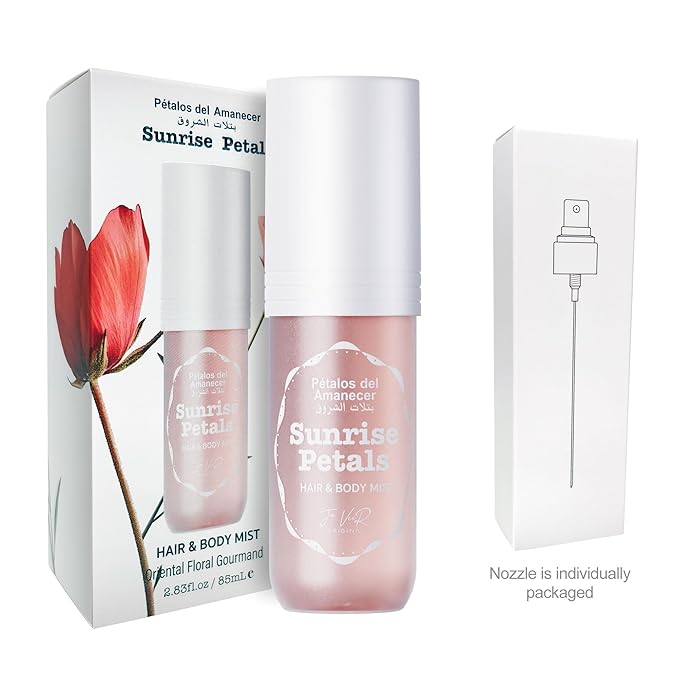 JA VEIR Body & Hair Fragrance Mist Original Perfumed Vanilla Spray for Women (Sunrise Petals)