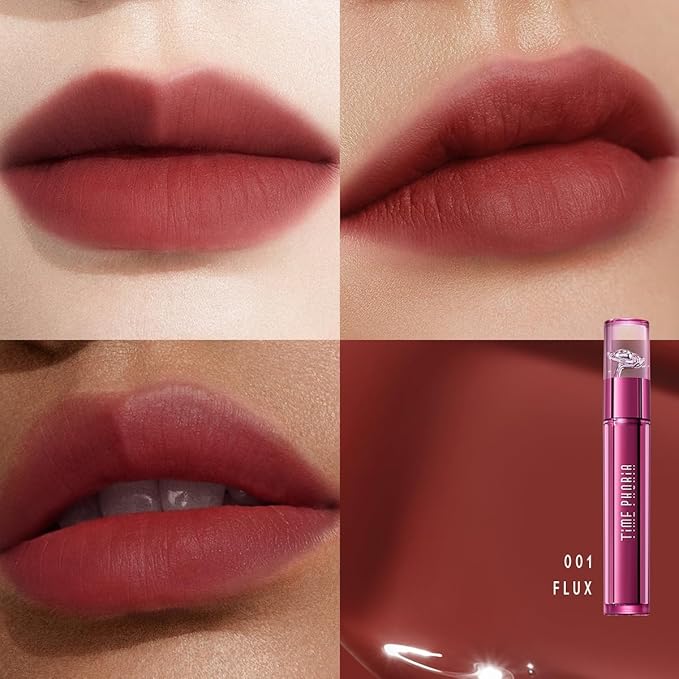Altera Blurring Lip Tint 001 Flux, Brownish Red Glossy to Soft Matte Finish, Blur Lip Lines, Weightless No-Sticky Airy Velvet Texture, Vibrant Hydrating Long-Lasting Lip Makeup