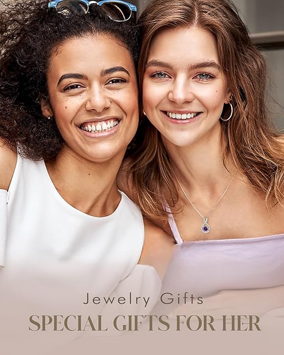 FANCIME Birthstone Necklaces for Women Fine Jewelry Sterling Silver Infinity Pendant Anniversary Birthday Gifts for Her Women Wife Mom Lady Daughter, Chain 16"+2" Extend