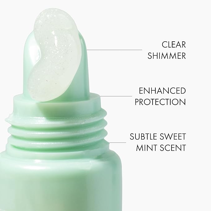 ESW Beauty Frosted Mint Smoothie Shimmer Lip Treatment – Cool Mint & Vanilla with Shea Butter & Vitamin E for Refreshing Moisture & Lip Defense