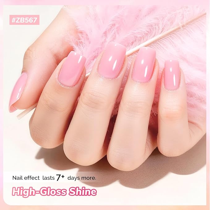 OpenLive 10ml 6 Colors Red Rose Pink Nail Polish Set Romantic Color Series Nail Polish Quick Dry Long Lasting Valentine's Day Gift for Her