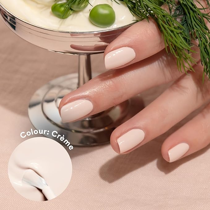 Manucurist Green Nail Polish - Crème (Off-White) - Classic - Professional Manicure Effect Polish - Nail Polish - 15ml