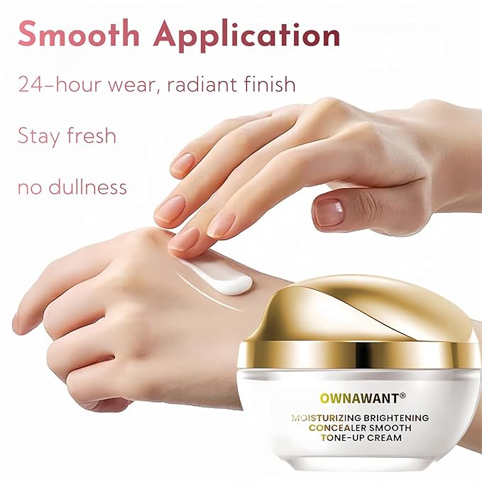 crema de maquillaje, Moisturizer brightening concealer smooth, tone up cream (2PCS)