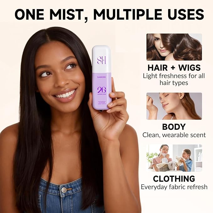 Hair Perfume for Women, Alcohol-Free Dragonfruit Jasmine Hair & Body Mist, Lightweight Long-Lasting Fragrance for Hair,Wigs, Body & Fabric, Birthday & Valentine’s Day Gift, 100ml / 3.38 fl oz