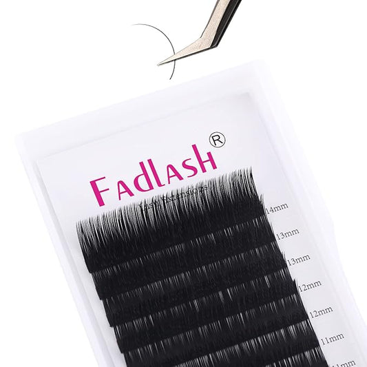 Classic Lash Extensions 8-14mm/15-20mm/20-25mm Mix C/D/DD Curl Individual Eyelash Extensions 0.15mm Classic Lashes Silk Eye Lash Extensions Supplies (0.15-C, 8-14mm)