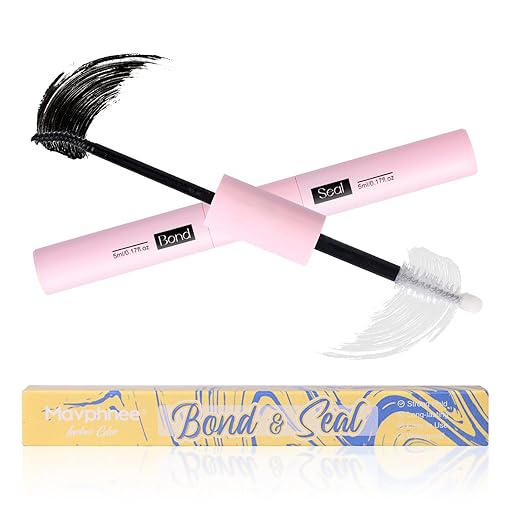 Lash Glue Bond and Seal Long Lasting Strong Hold Waterproof 2 in 1 Cluster Eyelash Glue for DIY Lash Extensions by Mavphnee
