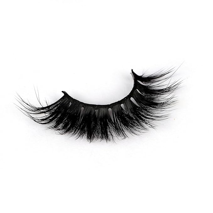 Pooplunch Cat Eye Look Dramatic False Eyelashes Extension Volume Thick 20MM Long Wispy 8D Soft Faux Mink Lash Fake Eyelashes Strips 7 Pairs Pack