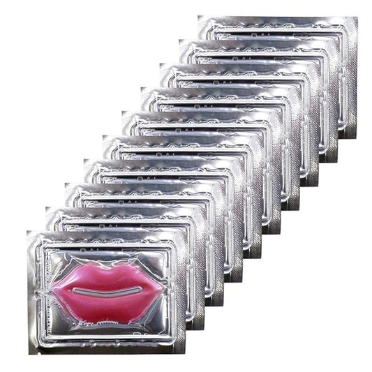 30PCS Collagen Lip Mask,Crystal Moisturizing Gel Sheet Lip Patches for Dry Mouth & Anti-Chapped, Face Care Pads, Plumping Your Mouth, Rose Pink
