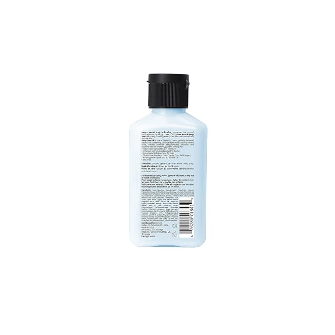 HEMPZ Body Lotion Triple Moisture - Whipped Crème Daily Moisturizing Cream, Shea Butter Hand and Body Moisturizer - Hemp Lotion - Skin Care Products, Hemp Seed Oil - 2.25 oz.