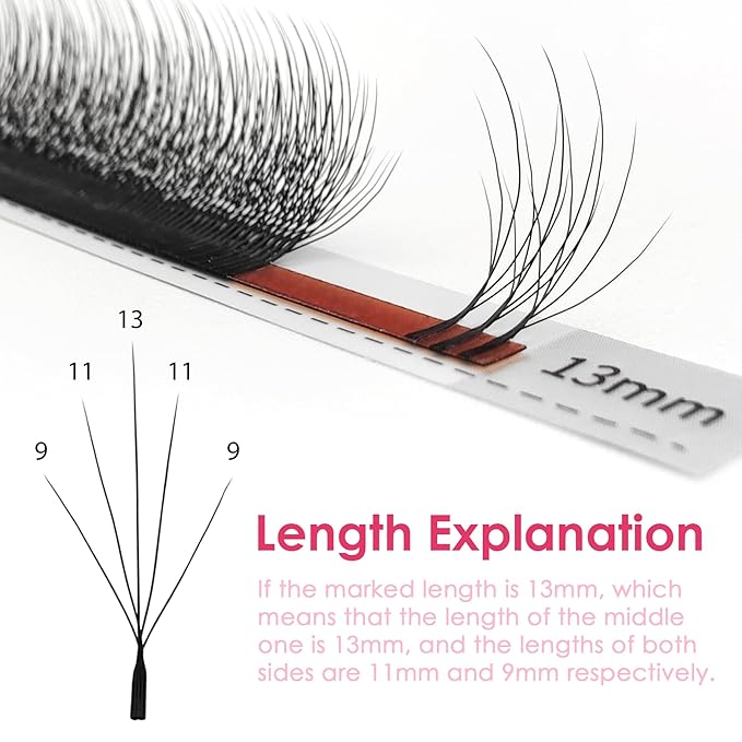 SEEDEW Wispy 5D Lash Extensions, 0.07mm D Curl MIX8-15mm 12 Rows/Tray, Shorter Sides NEW, W Shape, PBT Volume Eyelash Grafting for Lash Tech, Artist, Beauty Salon(Wispy 5D-Black-0.07-D-MIX8-15mm)