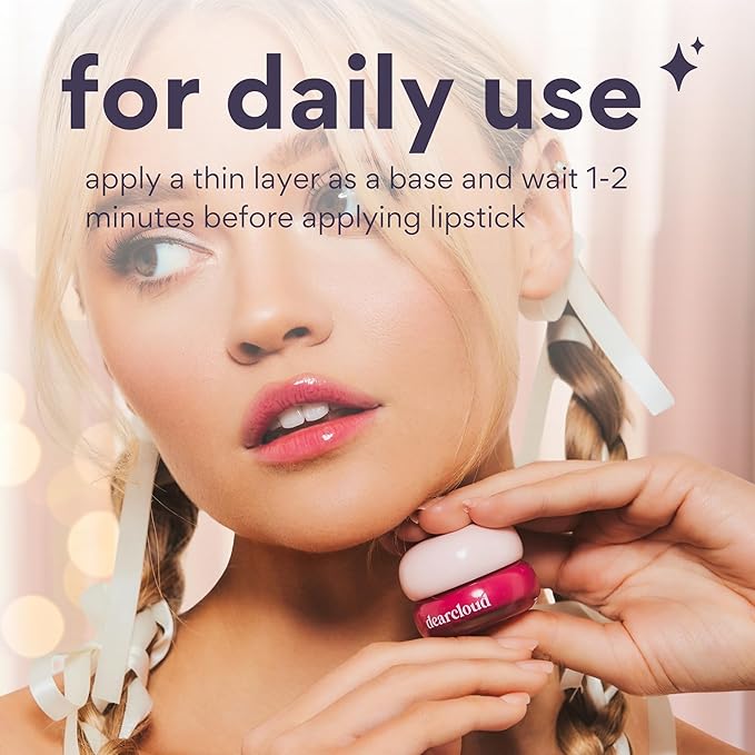 dearcloud Dewy Lip Jam – Hydrating Lip Balm & Gloss with Vitamin E, Korean Skincare (Passion Fruit)