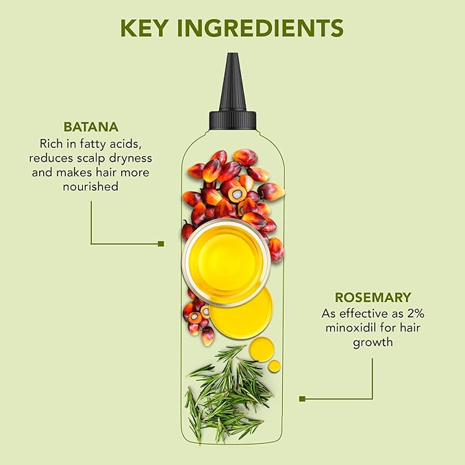 Botanic Hearth Hair Oil for Hair Growth & Hair Relaxer | Strengthening Dry, Frizzy, Damaged Hair & Scalp Treatment | Rosemary Batana Hair Oil – 6.7 Fl Oz (2 Pack)