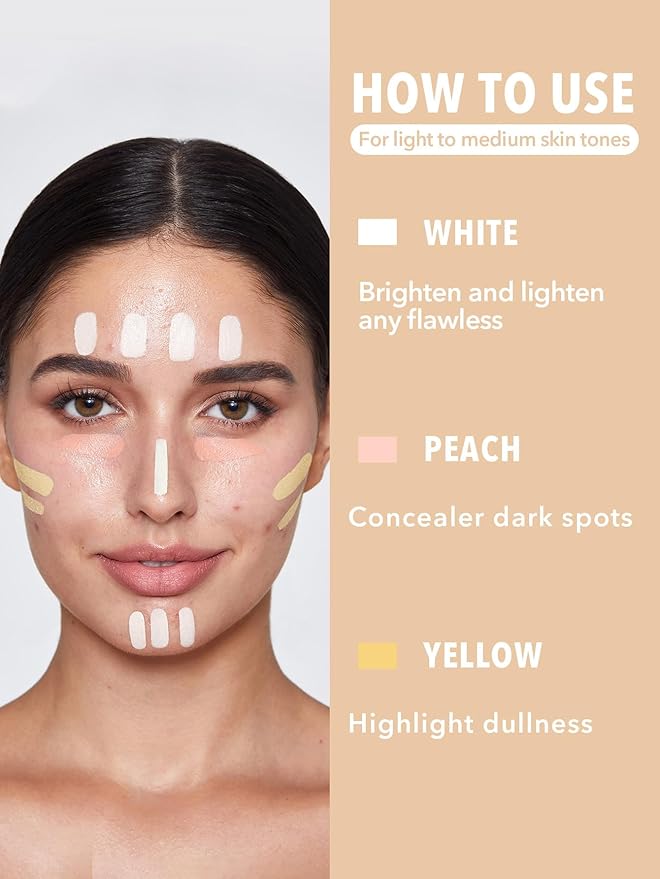 SHEGLAM Like Magic Color Correcting Concealer Corrector Liquid Concealer Long Lasting Brightening Full Coverage Weightless All-Day Hydrate Concealer-Blue