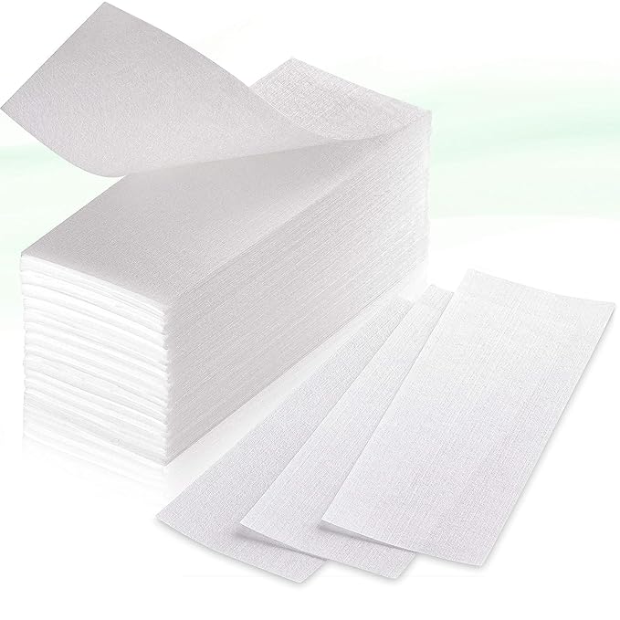 765 Professional Wax Strips for Waxing – Tear-Resistant Fabric Hair Removal Strips – 225 Large & 540 Small – Reusable for Warm Wax & Sugar Paste – Face, Body & Intimate Areas