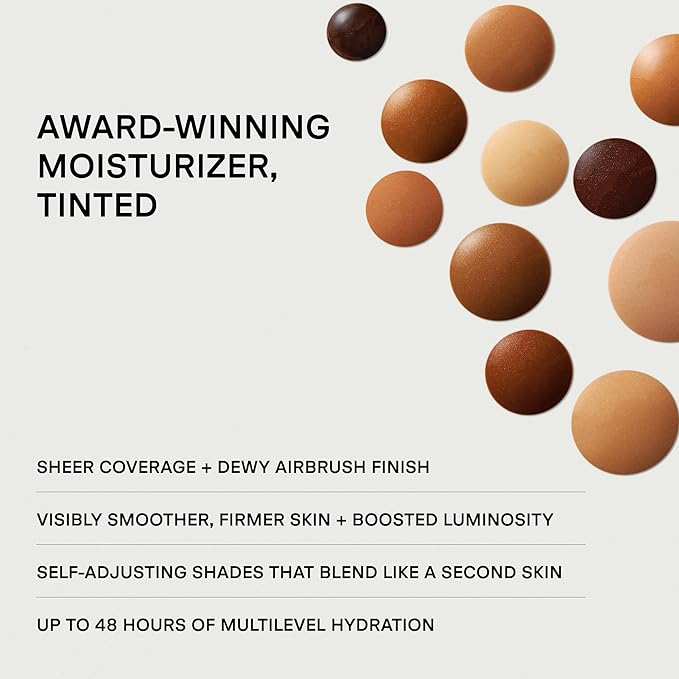 U Beauty The Super Tinted Hydrator Hyaluronic Acid Moisturizing Cream - Mega-Dose Skin Hydrator for Supple, Smooth, and Softer-Looking Skin For Up To 48 Hours - Shade 9-1.0 oz
