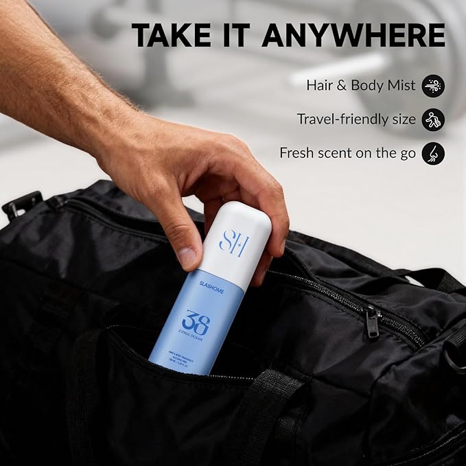Hair Perfume for Women & Men, Alcohol-Free Citrus Ocean Hair & Body Mist, Lightweight Long-Lasting Fragrance for Hair, Wigs, Body & Fabric, Birthday & Valentine’s Day Gift, 100ml / 3.38 fl oz