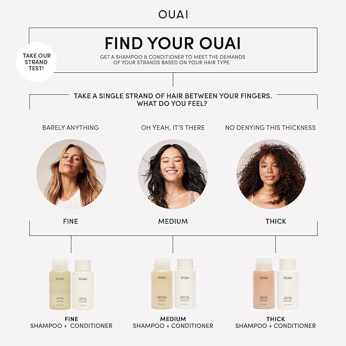 OUAI Fine to Medium Hair Treatment Masque - Mask for Hair Repair, Hydration and Shine - With Shea Butter, Keratin and Panthenol - Paraben, Phthalate and Sulfate Free (3.4 Oz)