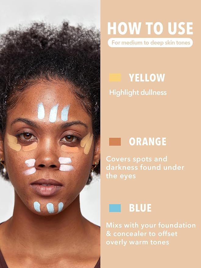 SHEGLAM Like Magic Color Correcting Concealer Corrector Liquid Concealer Long Lasting Brightening Full Coverage Weightless All-Day Hydrate Concealer-Blue