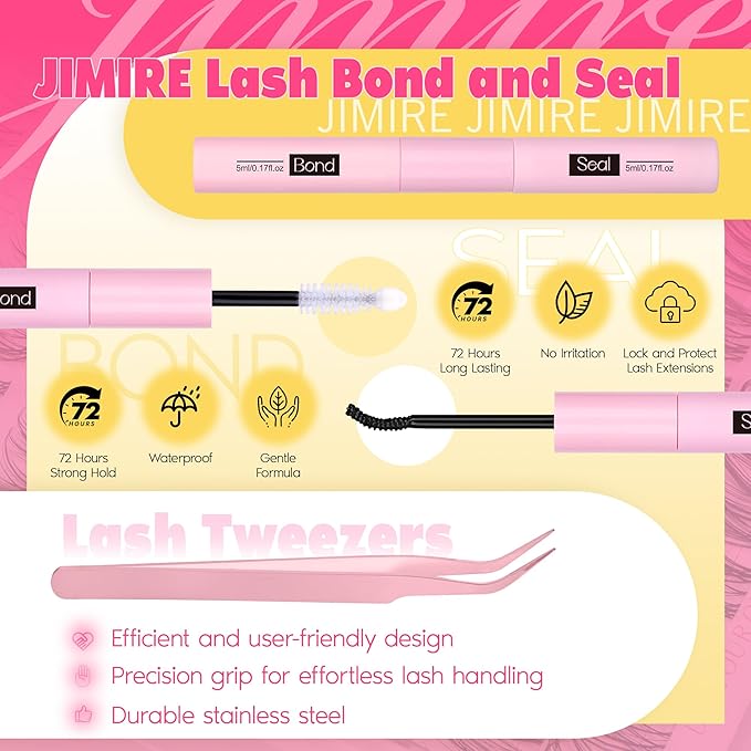 Cat Eye Lash Clusters Kit Wispy Lash Extension Kit 10-16MM Manga Eyelash Clusters Left Right DIY Eyelash Extension Kit with Bond and Seal Lash Glue Soft Fox Eye Lashes Clusters 132Pcs by JIMIRE