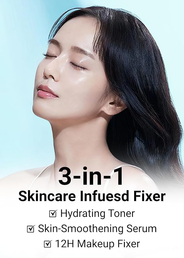JUNG SAEM MOOL Essential Mool Micro Fitting Face Mist 4.06 Fl Oz, Ultra-Fine Hydrating Makeup Setting Spray with Thermal Spring Water, Long-Lasting Fixing Power Dewy Glow Primer, Korean Face Mist