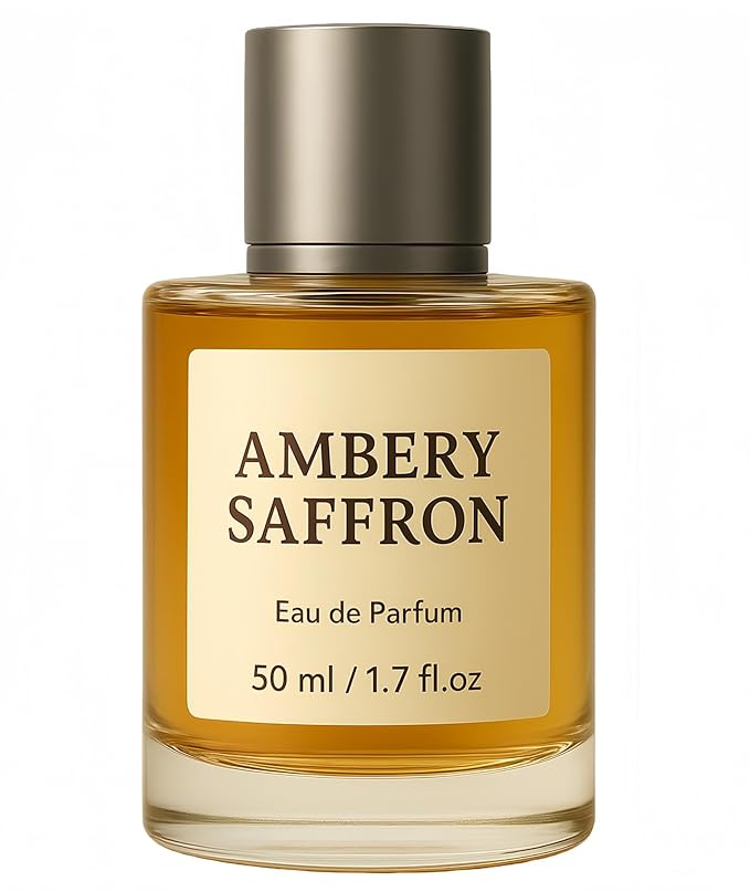 Larsweryar Ambery Saffron Eau de Parfum for Women - Long Lasting Perfume Spray with Saffron, Jasmine, Amber & Cedarwood - Inspired by B.accarat R.ouge 540, 1.7 Fl Oz