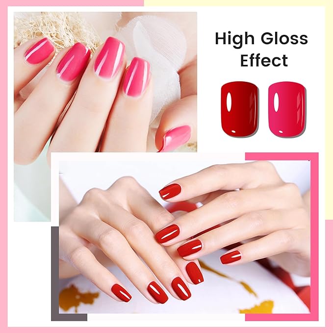 OpenLive 10ml Nude Pink Nail Polish Set 6 Colors Brown Red Purple All Seasons Neutral Color Quick Dry Nail Polish Set for Women Salon DIY Nail Art