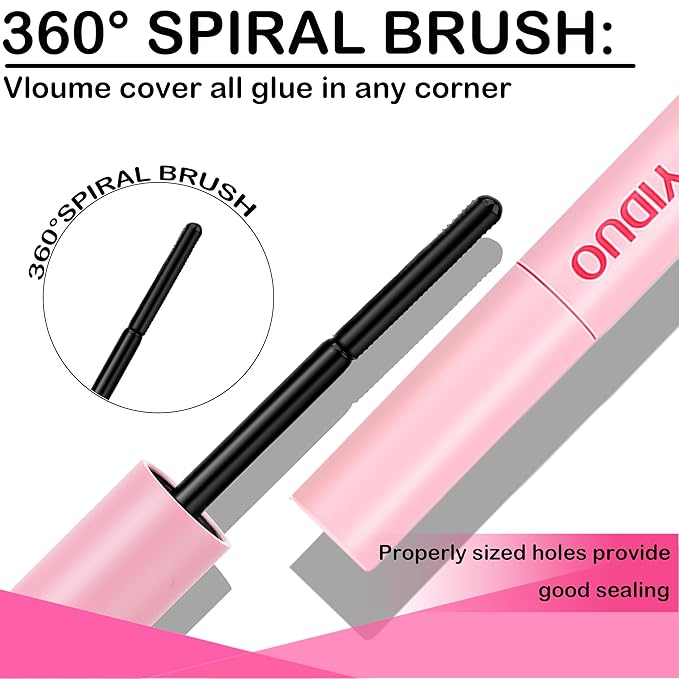 YIDUO Natural Wispy Eyelash Clusters Lashes Clusters Kit 10-16mm DIY Lashes Extension Kit 300pcs C Curl Individual Lashes Cluster with Lash Bond and Seal|Removers|Tweezers
