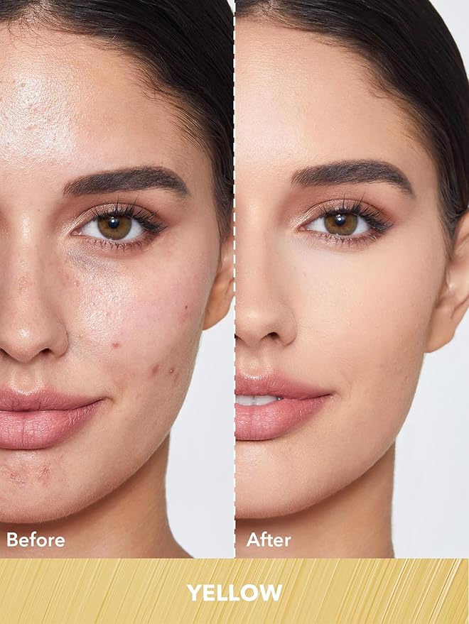 SHEGLAM Like Magic Color Correcting Concealer Corrector Liquid Concealer Long Lasting Brightening Full Coverage Weightless All-Day Hydrate Concealer-Yellow