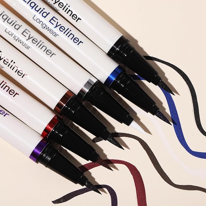 UCANBE Brown Mascara and Liquid Eyeliner Set, Waterproof Colored Eye Makeup Duo - Enhance Your Gaze with Natural Lasting Lift & Curl for Lashes and Pigmented Smudge-Proof Eye Liner