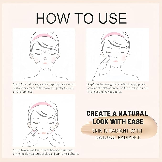 Cc Cream Self Adjusting For Mature Skin, CC Cream for Older Women (2 PCS Natural)