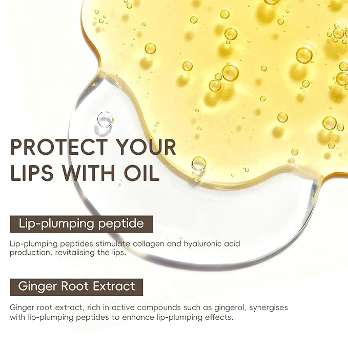 KISSIO PLUMP Lip Plumper,0.3 fl oz (9 ml),Maximum Plump with Ginger and Peptides,Extreme Lip Plumper,Hydrating and Plumping,Lips Lines Care,Lips Gloss,Beginner | Large capacity, Powerful Formula