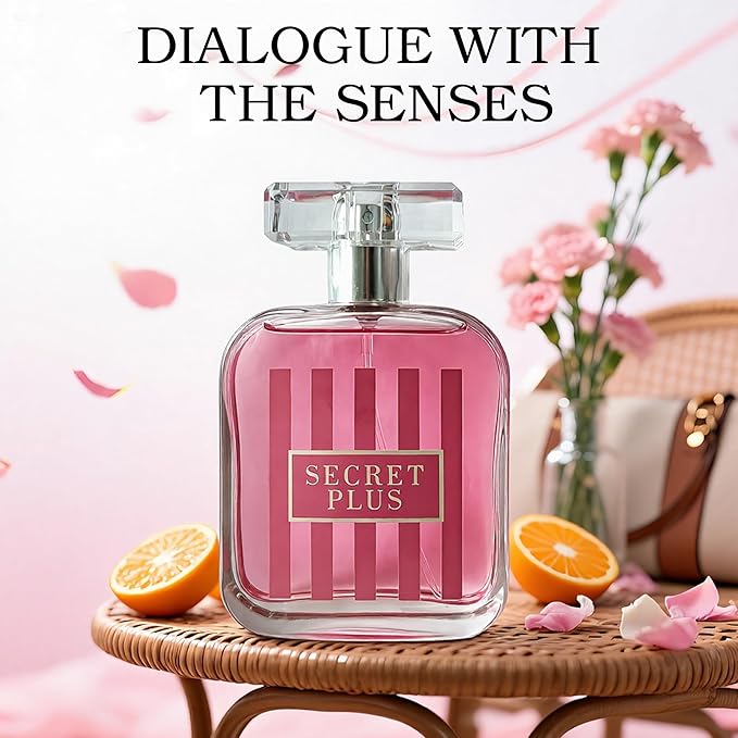 A CENTER 4PCS Perfume Set for Women - Floral Fragrance Gift Set with Vanilla,Sweet Fruity, Eau De Parfume| 3.4 Fl Oz Each Women's Cologne(Valentine Milano,Mon Amour Paris,Scret Plus,Lara Pink)