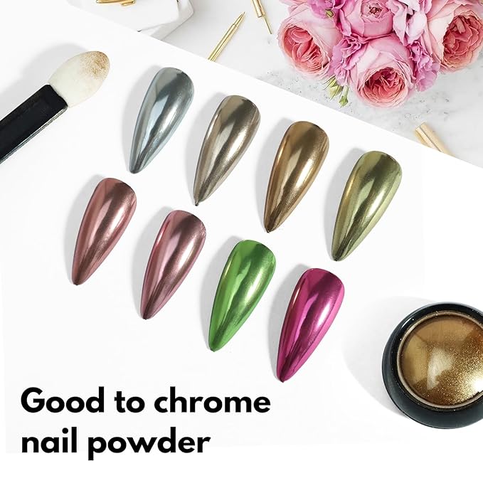 FZANEST Black Gel Polish Top Base Coat for Chrome Nail Powder, Hema-Free 3 in 1 One Step Gel Nail Polish Soak Off LED UV Nail Art Starter Manicure 15ml