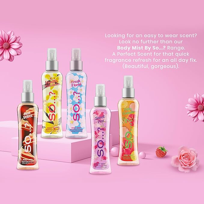 Fresh Floral Body Mist by So…? for Women - 3.5 oz Body Mist - Pack of 3