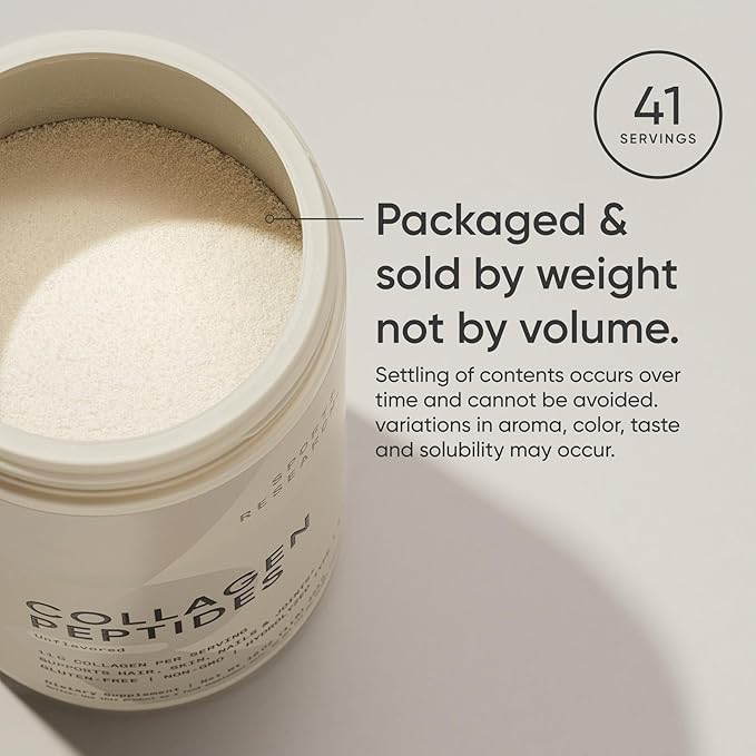 Sports Research Collagen Peptides - Hydrolyzed Type 1 & 3 Collagen Powder Protein Supplement for Healthy Skin, Nails, & Joints - Easy Mixing Vital Nutrients & Proteins, Collagen for Women & Men