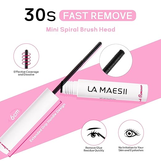 Lash Bond and Seal Waterproof Lash Remover Lash Cluster Glue for Eyelash Clusters DIY Lash Extension Kit at Home Pack 2