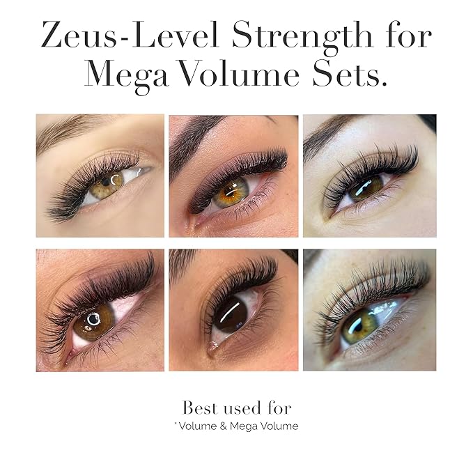 DLUX PROFESSIONAL Eyelash Extension Glue for Professionals - 9 Weeks Retention, 0.5 Sec Drying Time, Latex Free Semi Permanent Individual & Volume Lash Extension Glue