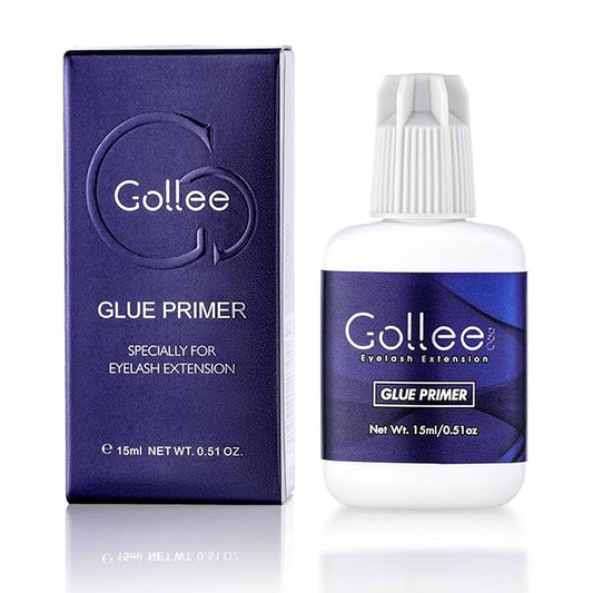 GOLLEEPRO Eyelash Primer for Lash Extensions Cleanser Eyelash Extension Pre Treatment Lash Primer Easily Removes Proteins and Oils Longer Extension Retention Eyelash Extension Primer -15ML