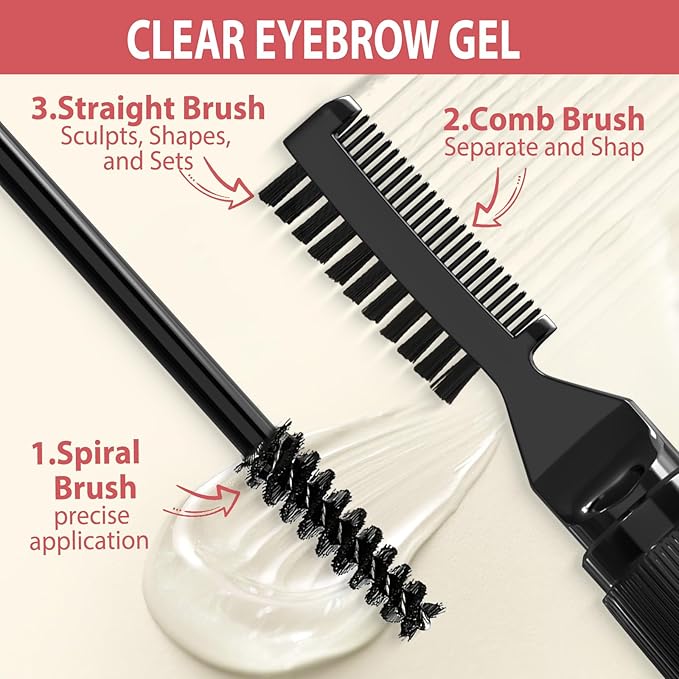 Eyebrow Pencil Kit, with Microblading Eyebrow Pen, Eyebrow Gel, Eyeliner, Eyebrow Brush, Eyebrow Pencils for Women, Waterproof, Smudge Proof, Long Lasting Makeup Formula - Taupe