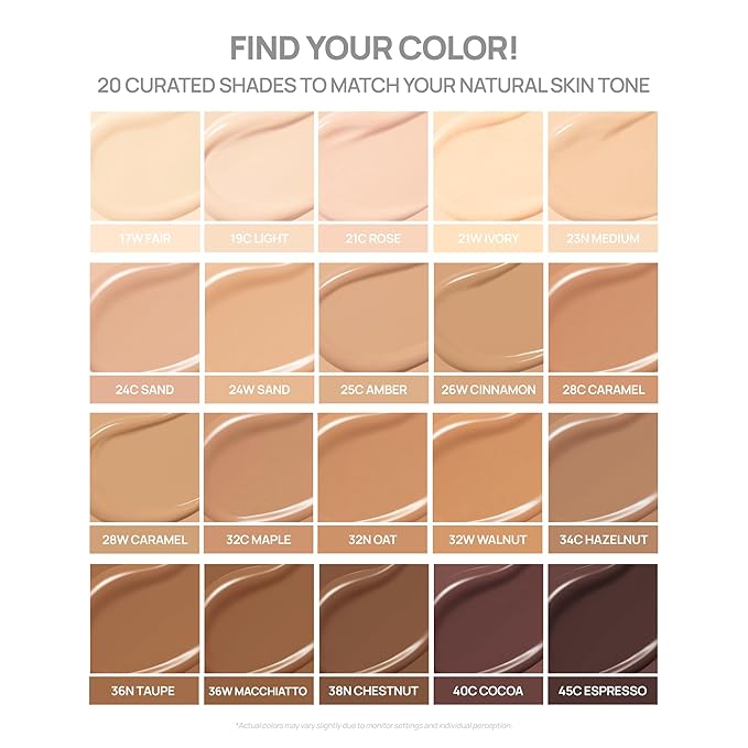 BANILA CO Covericious Ultimate Cover Cushion | Up to 100HR Long-Wear Foundation | 20 Shades for All Skin Tones | Matte & Lightweight Finish | Korean Cushion Foundation (14g / 0.49 oz), 24C SAND