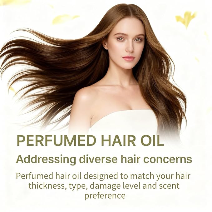 SAHIPUB Hair Perfume Oil, 40 Mini Bottles, 2-in-1 Leave-In Hair Serum, Argan & Avocado Oils + Amino Acids for Frizzy, Dry & Damaged Hair, Lightweight Non-Greasy, Long-Lasting Scent, 1.83 fl oz