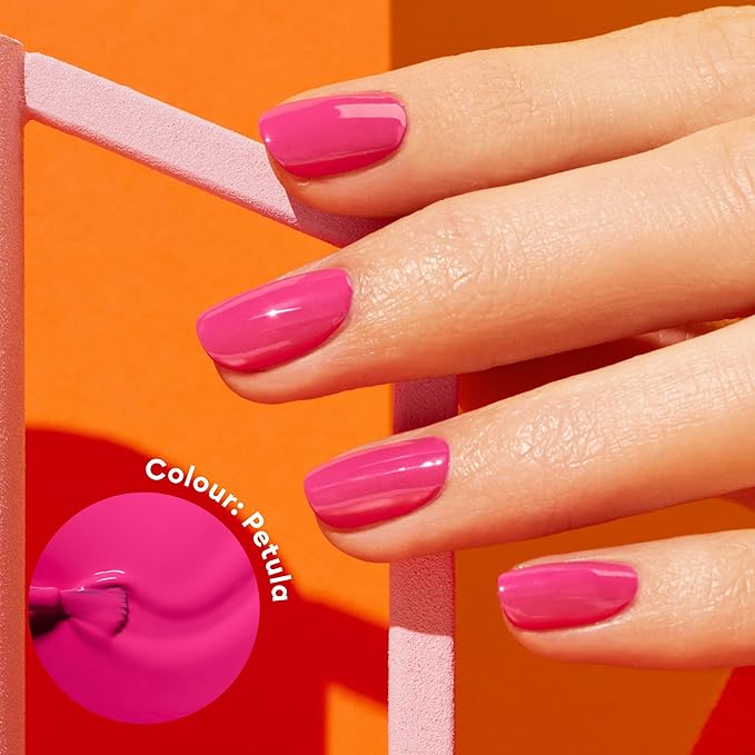 Manucurist Green Nail Polish - Pétula (Deep Pink) - Classic - Professional Manicure Effect Polish - Nail Polish - 15ml