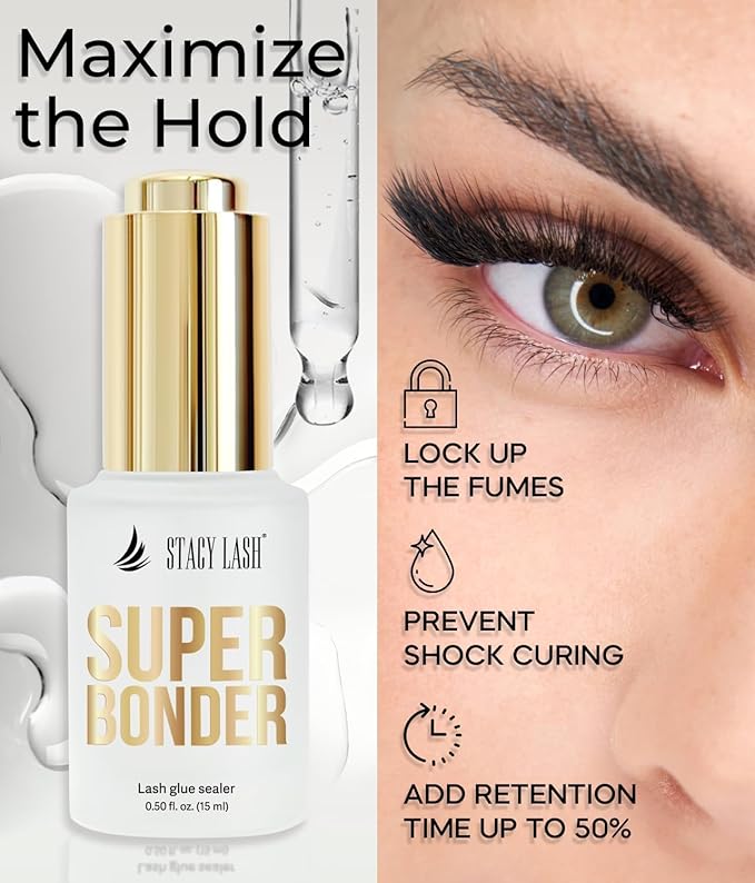 STACY LASH Super Bonder for Lash Extensions/Locks Eyelash Glue Fumes/Lash Extension Primer Complement/Lash Bonder for Mink Individual Lashes/Eyelash Extension Supplies