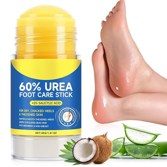 FEISIDUNWSF 60% Urea Foot Cream for Dry Cracked Heels & Feet, Hydrating Urea Cream Moisturizer for Rough, Callused Skin, Deep Repair & Softening Foot Balm, Fast Absorbing, Exfoliating Formula, 1.4oz
