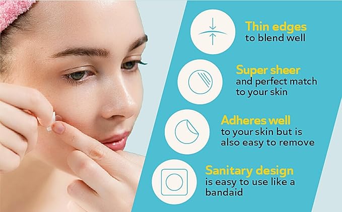 DERMA ANGEL Ultra Invisible Acne Patches for Cystic Acne Treatment Pimple Patches for Cystic Acne Blemish Patches Hydrocolloid Patches - Day & Night Use - UPGRADED (Acne Specialist 120 Count 3 Sizes)