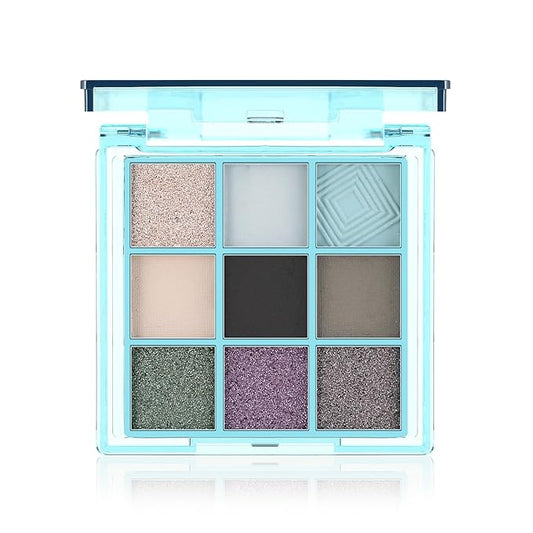Boobeen 9 Colors Eyeshadow Palette - Matte and Shimmer Makeup, Highly Pigmented Creamy Eye Shadow Powder, Create a Neutral Eye Look, Long Wearing，Easy to Build Dramatic Glamour Looks