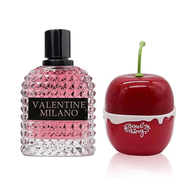 AFLUXE Women's Perfume Combo Set Milano Women&Sweet Cherry Floral Fruity Fragrance Eau De Parfum Elegant 100ml Bottle Natural Spray Each for Daily Used