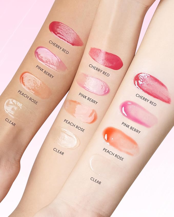 Peptide Brightening Lip Serum, Hydrating & Plumping Tinted Lip Gloss, Moisturizing Lip Balm with Polypeptides & Squalane for Glossy Sheer, Smooth Lips (00 Clear)
